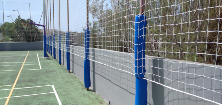 Protectores para cancha de baloncesto.